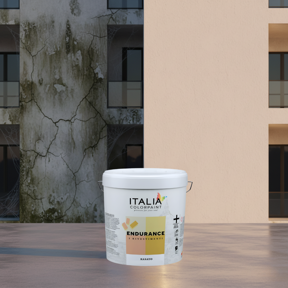 Endurance rasato acrilico 0,7 rivestimento spatolato antialga *** formato 8 kg, confezione 1