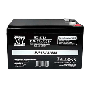 Batteria piombo ermetica ricaricabile 12v 7ah/20 per impianti allarme hz157sa