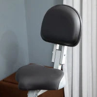 Cyclette Pieghevole da Fitness in Acciaio, Cyclette Magnetica Pieghevole da Casa con Altezza Regolabile, Resistenza Magnetica a 8 Livelli, Schermo LCD, 43x97x109cm, Grigio