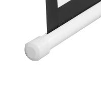 Telo per Proiettore da 120" Formato 16:9/4:3 ad Altezza Regolabile, 251.8x8.6x7 cm, Bianco e Nero