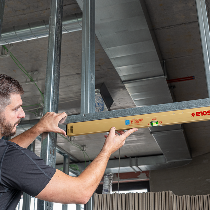 Livella magnetica alluminio azm colore oro lavori edili posa fai da te *** lunghezza 150, confezione 1