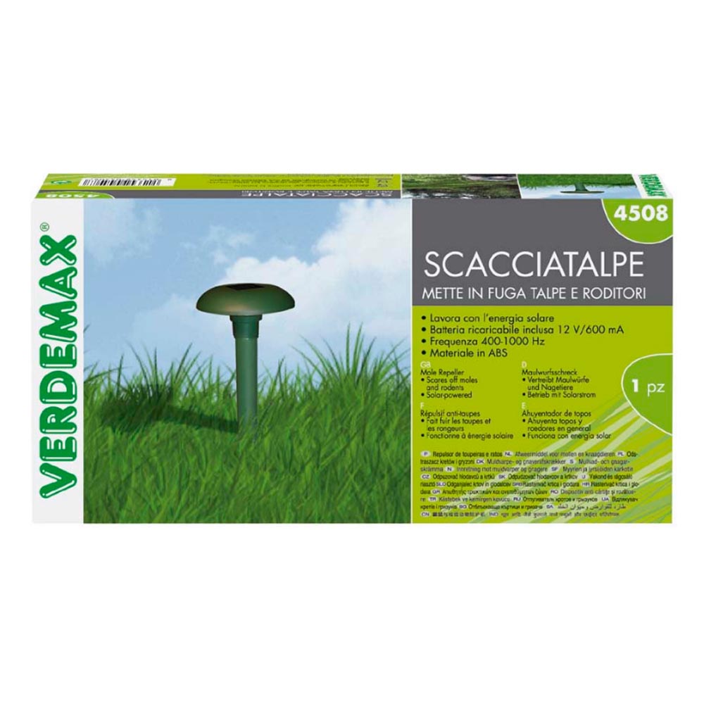 Multipack da 3 pz scacciatalpe e roditori con pannello solare repellente talpe e roditori raggio 400 m2