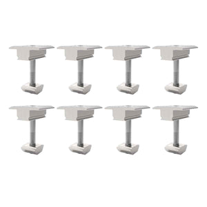 8 Morsetto centrale in alluminio per fissaggio pannelli fotovoltaici VT-450 VT-545 SKU-11389