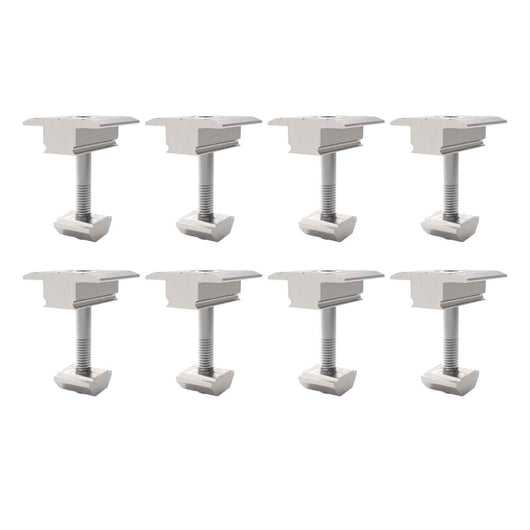 8 Morsetto centrale in alluminio per fissaggio pannelli fotovoltaici VT-450 VT-545 SKU-11389