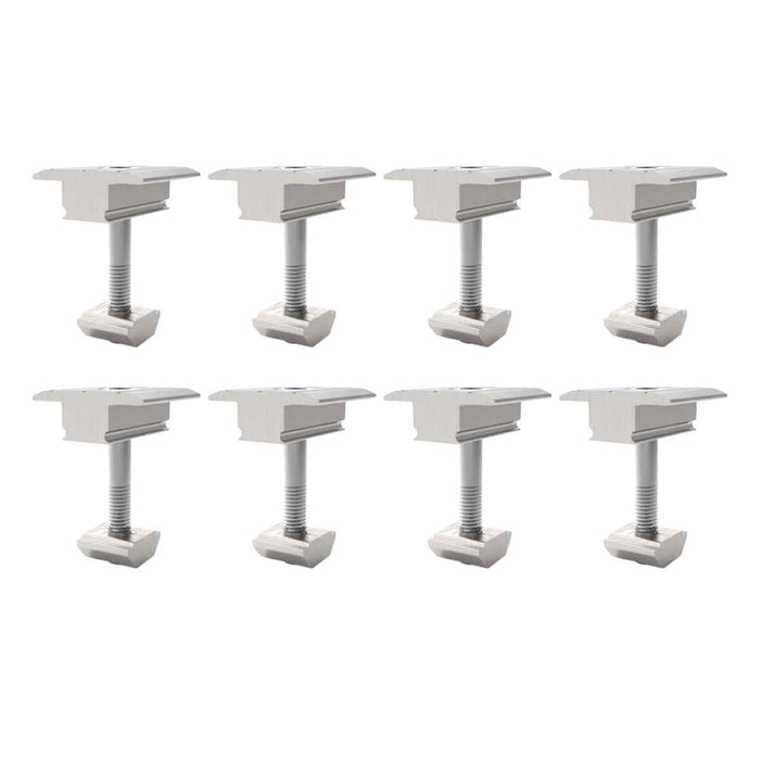 8 Morsetto centrale in alluminio per fissaggio pannelli fotovoltaici VT-450 VT-545 SKU-11389