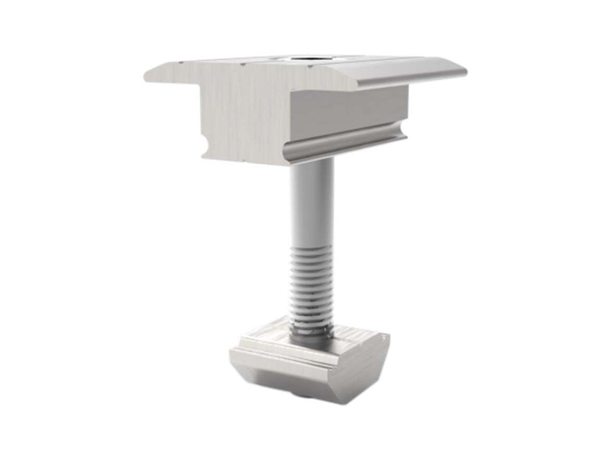 8 Morsetto centrale in alluminio per fissaggio pannelli fotovoltaici VT-450 VT-545 SKU-11389