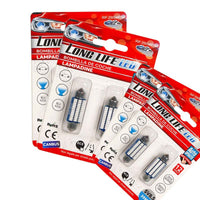 8 Pezzi Lampada Led Siluro 39mm Canbus T11 SV8.5 C5W C10W 36 SMD 3014 12V 1.8W 160lm Luce Colore Blu