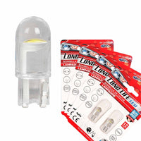 8 Pezzi Lampada Led T10 W5W 1 COB 12V 0.6W 60lm Bianco Freddo 6500K 23mm