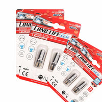 8 Pezzi Lampada Led T10 W5W 24 SMD 4014 12V 1.2W 40lm Luce Colore Blu 34mm