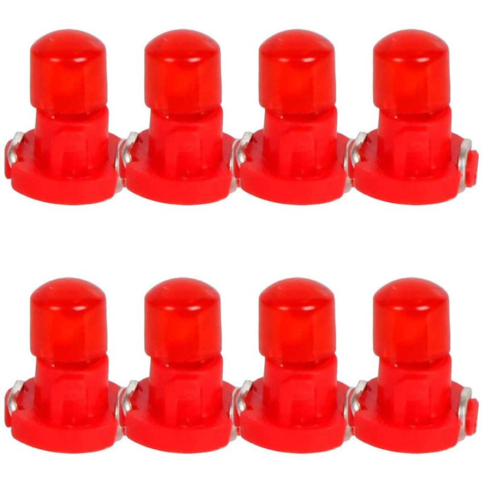 8 Pezzi Lampada Led T3 1 COB 12V 0.6W 40lm Luce Rossa 17mm Luci Cruscotti e Strumentazioni