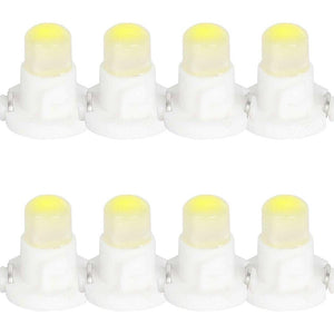 8 Pezzi Lampada Led T4.2 1 COB 12V 0.6W 40lm Bianco Freddo 6500K 17mm Luci Cruscotti e Strumentazioni