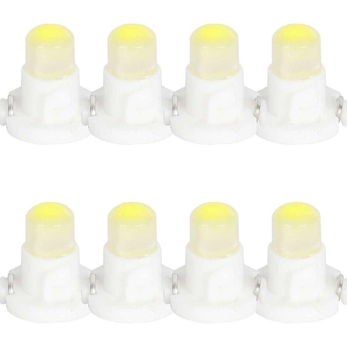 8 Pezzi Lampada Led T4.2 1 COB 12V 0.6W 40lm Bianco Freddo 6500K 17mm Luci Cruscotti e Strumentazioni