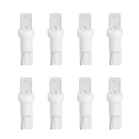 8 Pezzi Lampada Led T5 F5 12V 0.5W 300lm Bianco Freddo 6500K