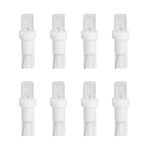 8 Pezzi Lampada Led T5 F5 12V 0.5W 300lm Bianco Freddo 6500K