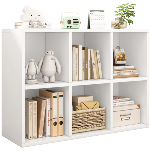 Libreria, bianca 90x30x60 cm