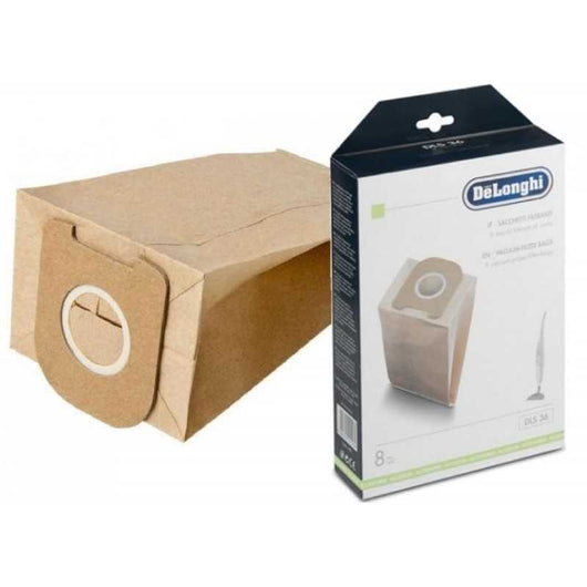 8 pz Sacchetti Scopa Elettrica De Longhi XLF1200 XLF1300 ORIGINALI - De Longhi