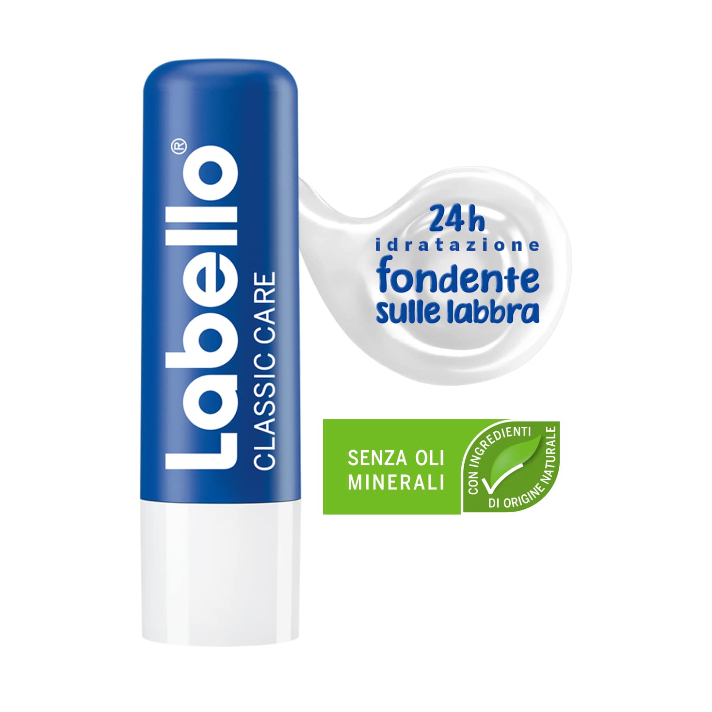 Burrocacao Balsamo Idratante per Labbra Morbide, Classic Care, Labello
