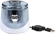 Sharpensore Automatico Ricaricabile - Batteria o Alimentato da USB - per Bambini, Artisti e Studenti - 73x73x65mm - Bianco