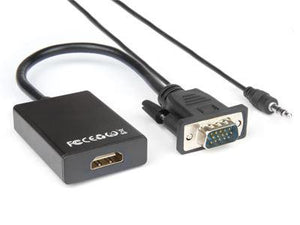 Cavo video vga a hdmi f jack 3.5mm - XVAVGA-HDMA