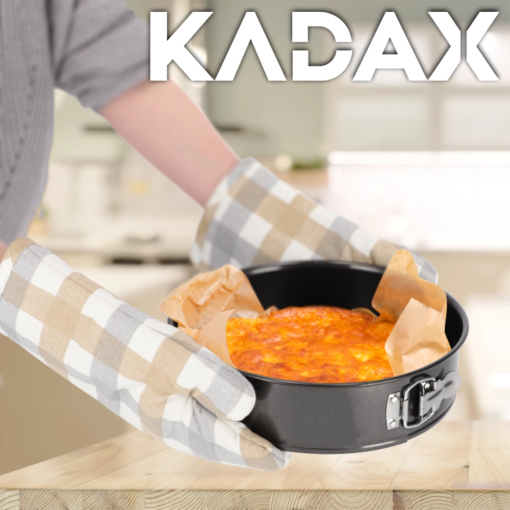 Teglia rotonda per torte KADAX da 30 cm, antiaderente, in acciaio.