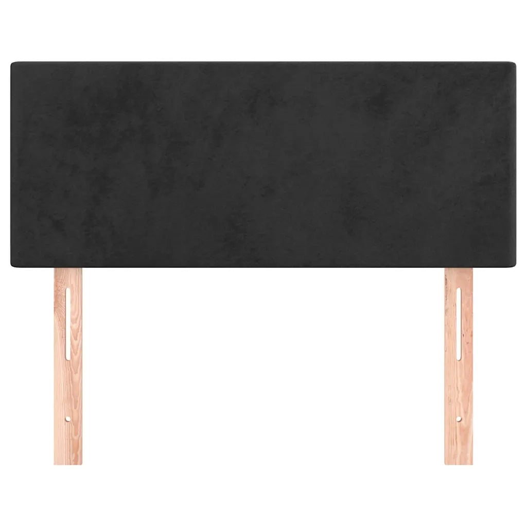 Testiera | Testata Nera 80x5x78/88 cm in Velluto