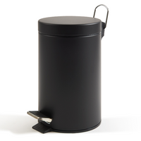 Bidone pedale+vaschetta lt.5- nero - 0446C