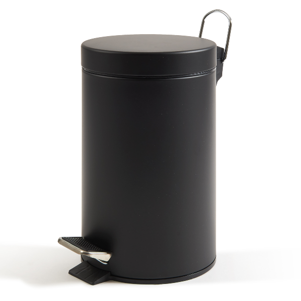 Bidone pedale+vaschetta lt.5- nero - 0446C