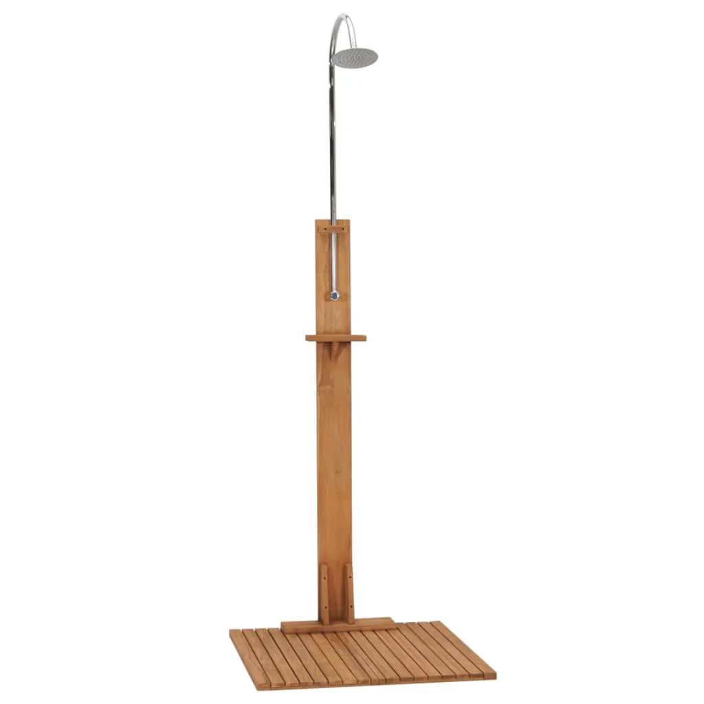 Doccia da giardino 75 x 75 x 210 cm in legno massello di teak 02_0042038