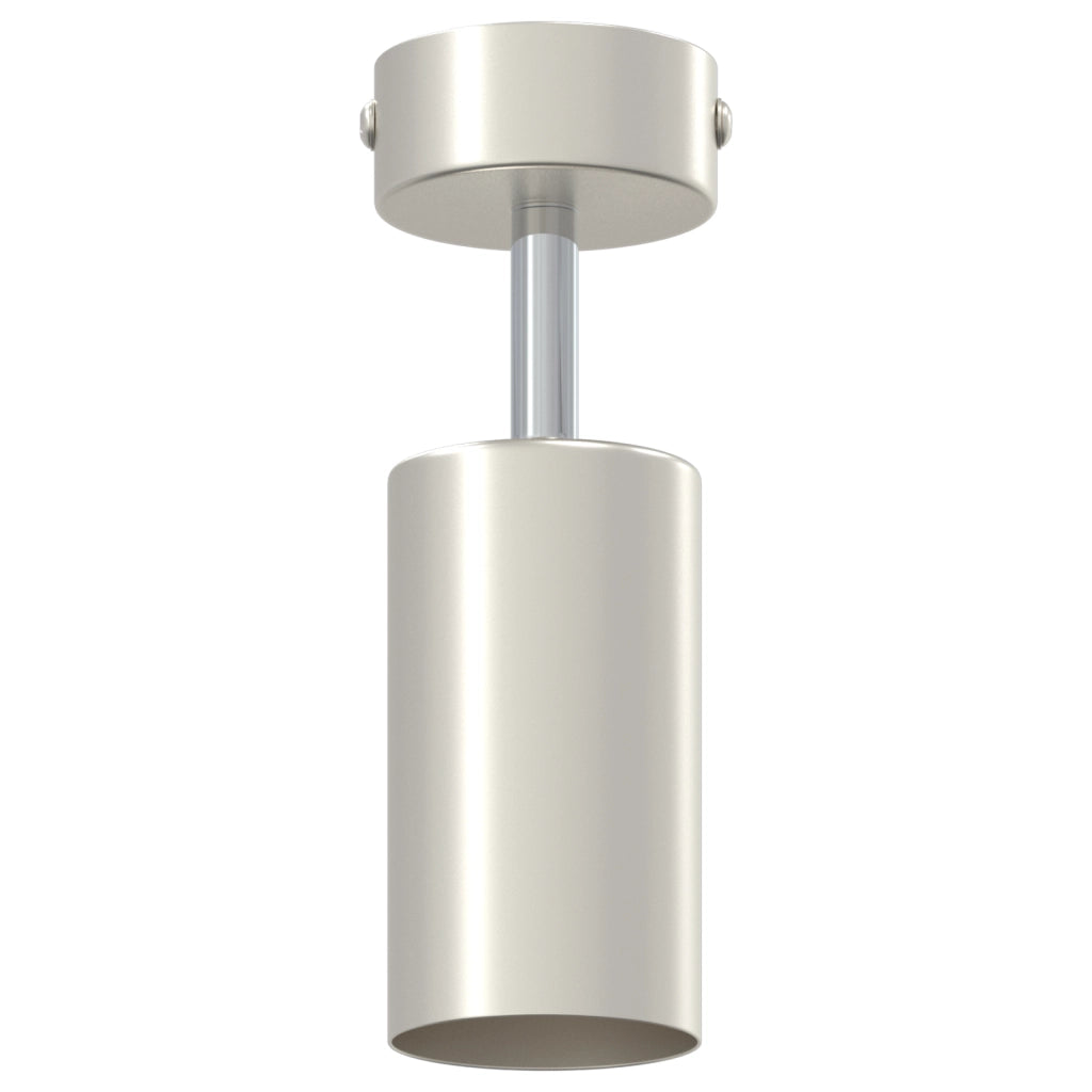Faretto da soffitto 1 Via Regolabile Nichel Spazzolato GU10