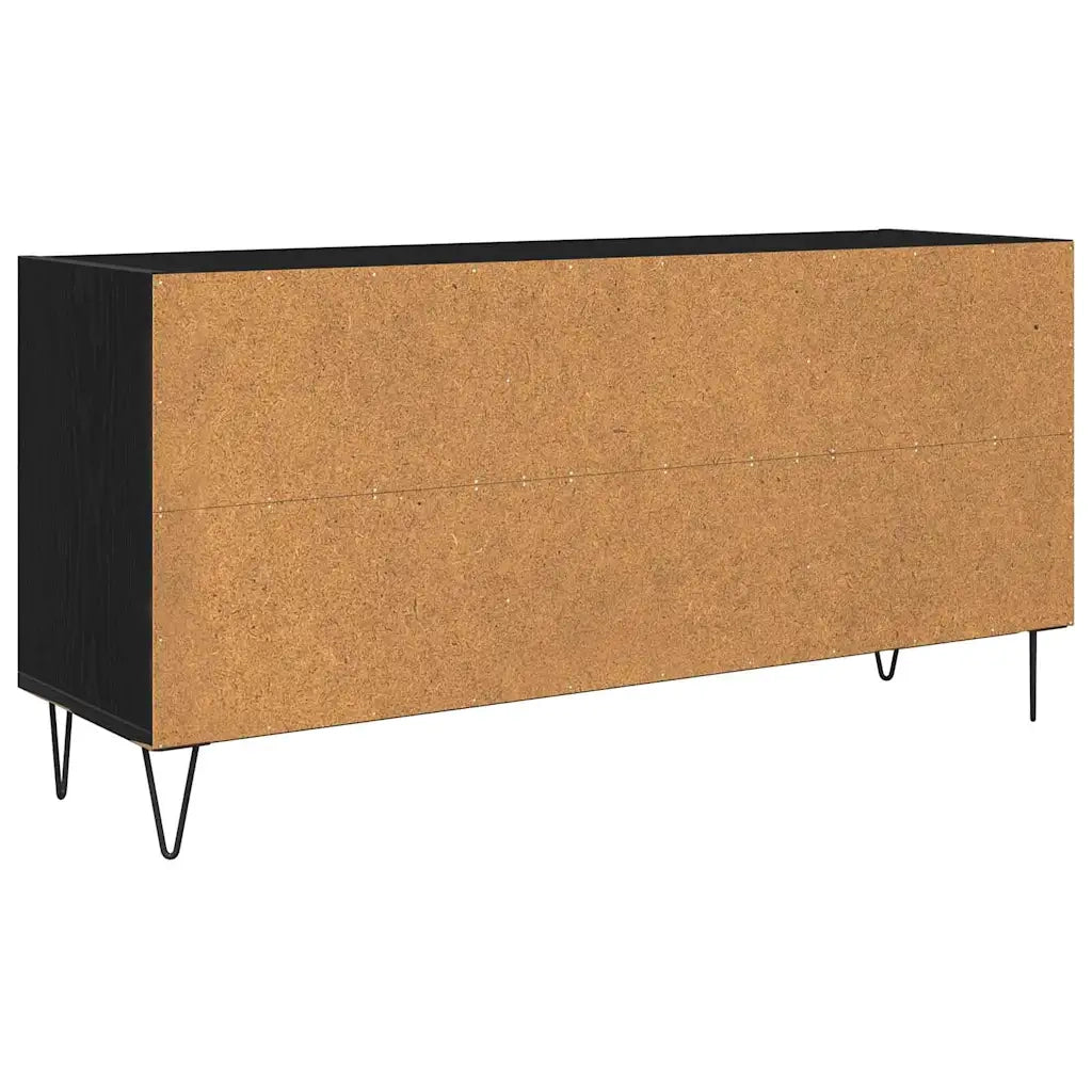 Mobile TV Rovere Nero 103,5 x 30 x 50 cm Legno multistrato 881925