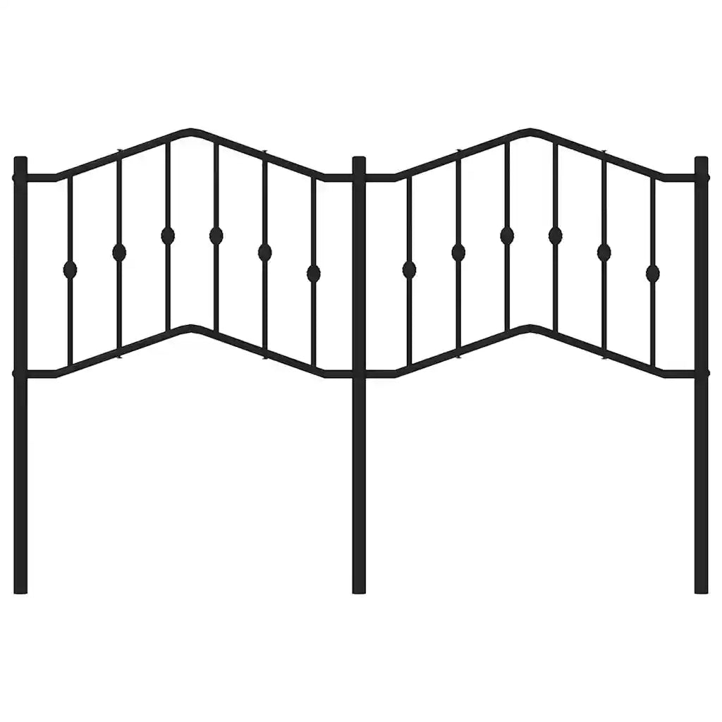 Testiera di Ricambio in Metallo Nero 135 cm 373821
