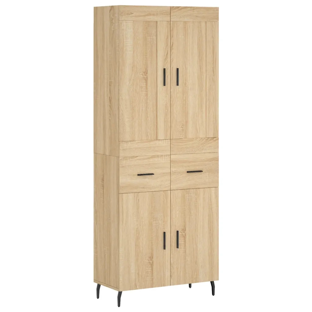 Credenza Rovere Sonoma 69,5x34x180 cm in Legno Multistrato 3199892