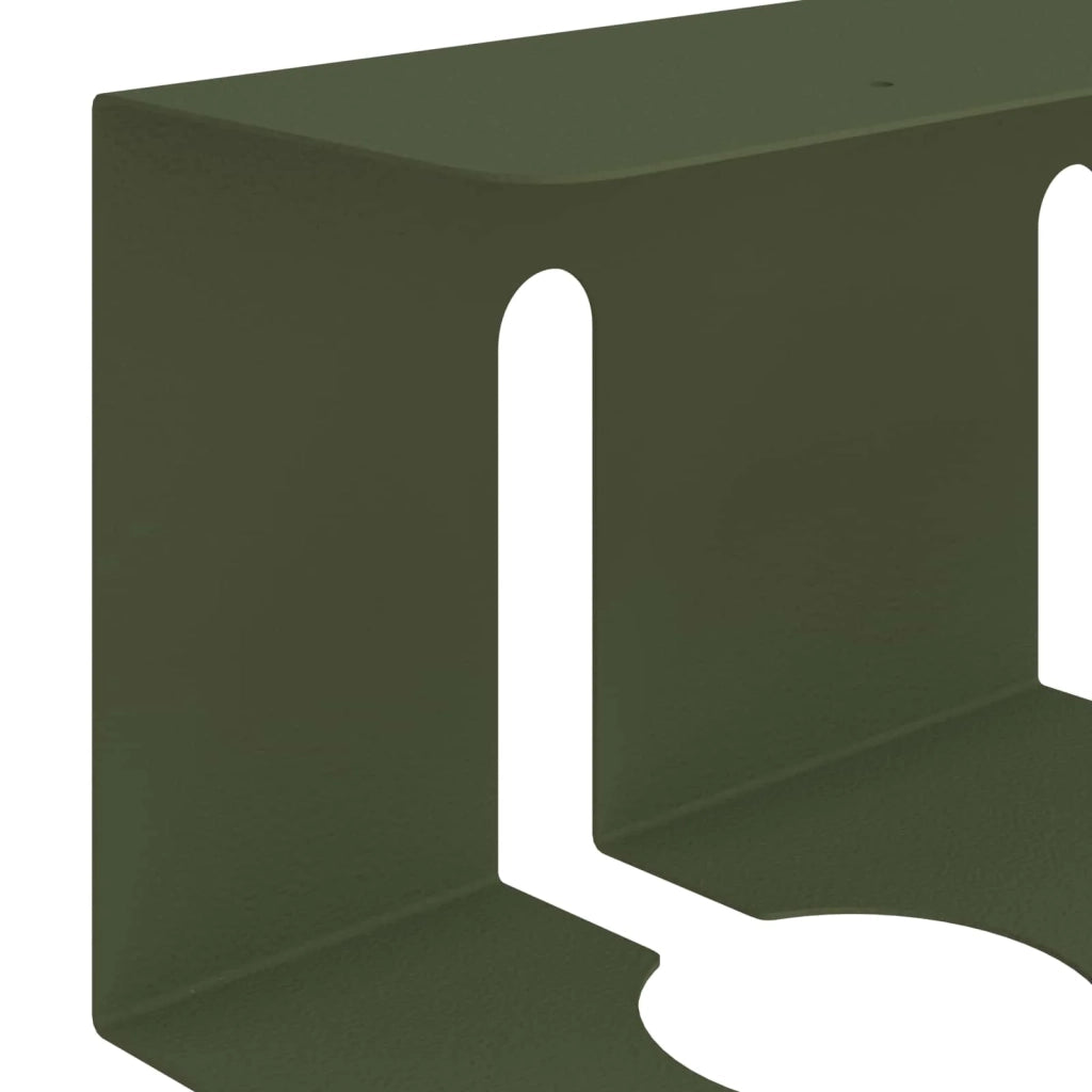 Vassoio per gestione cavi sotto il tavolo 2 pz Verde Oliva 8007565
