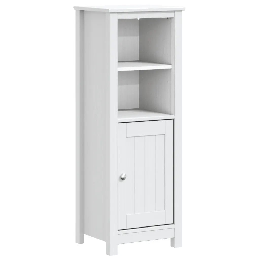 Set Mobili da Bagno 3 pz BERG Bianco in Legno Massello di Pino