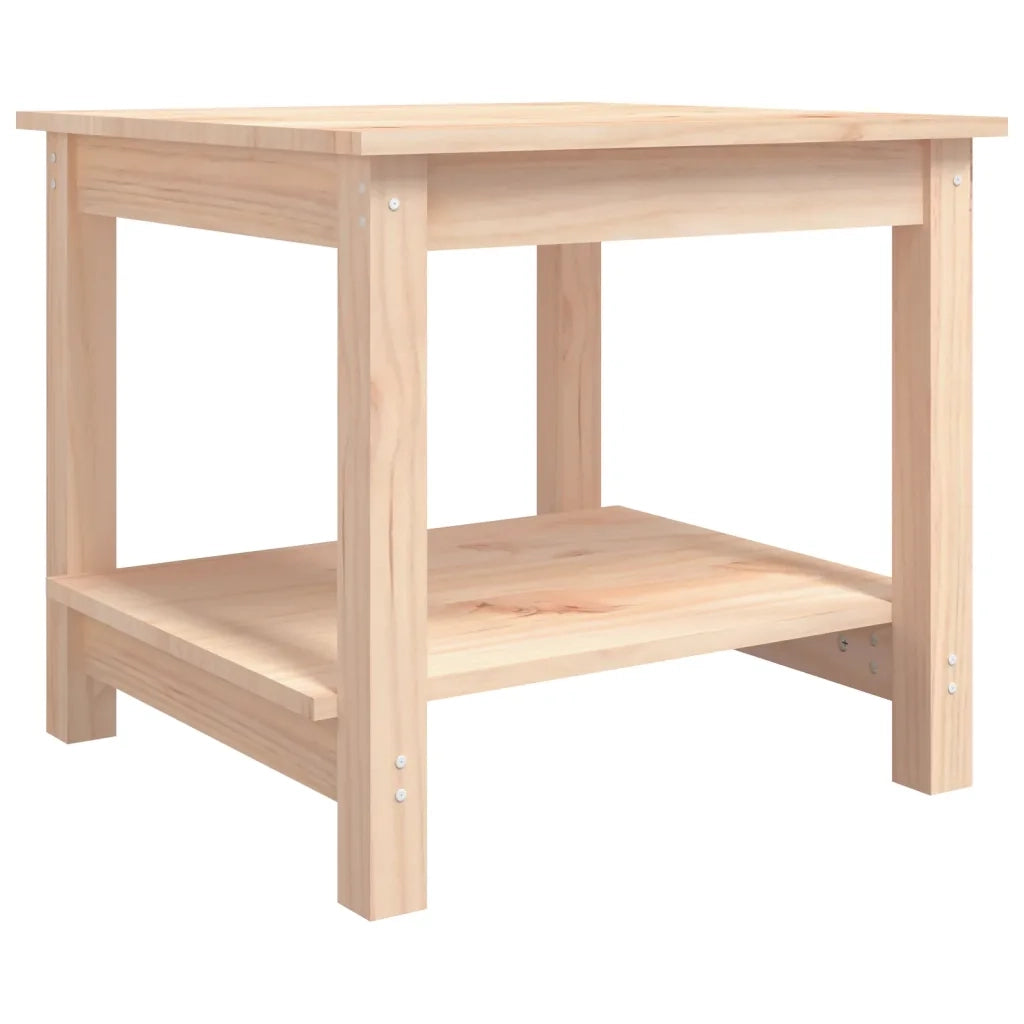 Tavolino da Salotto 50x50x45 cm Legno Massello di Pino cod mxl 7485