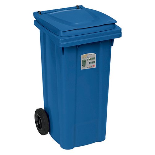 Bidone carellato stefanplast 25698 urban eco system blu