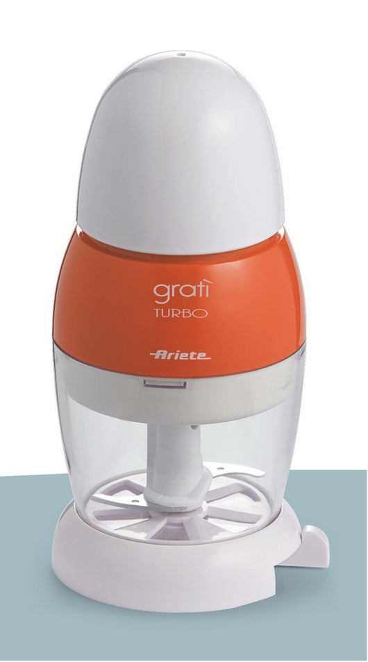Ariete 439 gratì turbo - grattugia elettrica che si trasforma in formaggera con dosatore da tavola - coperchio salvafreschezza - lama acciaio inox - ARI439