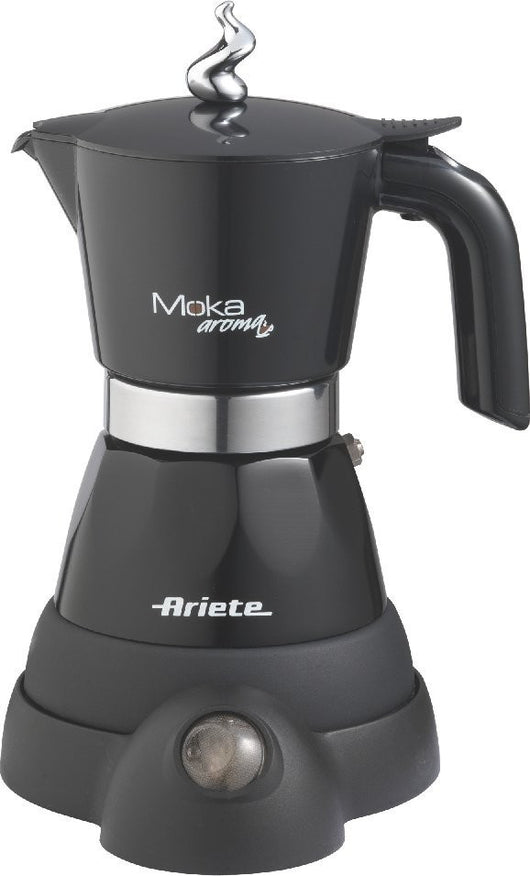 Ariete 1358 moka aroma - moka elettrica 2/4 tazze - autospegnimento - mantenimento temperatura per 30' - 400 watt - nero - 00M135811AR0