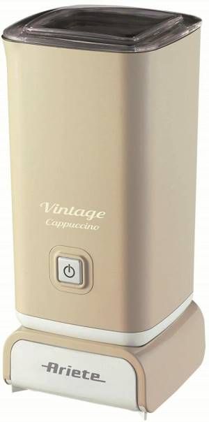 Ariete 2878 cappuccinatore vintage - montalatte a caldo e a freddo - cappuccino, cioccolata, infusi liofilizzati - 500 watt - beige - 2878/03