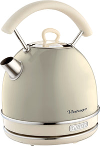 Ariete 2877 bollitore elettrico 1,7 litri di design - infusi, tè e tisane - autospegnimento - 2000 watt - acciaio inox - linea vintage - beige - ARI2877BE