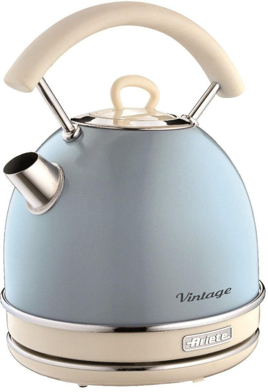 Ariete 2877 bollitore elettrico 1,7 litri di design - infusi, tè e tisane - autospegnimento - 2000 watt - acciaio inox - linea vintage - celeste - ARI2877CE
