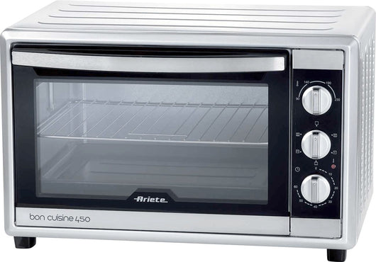 Ariete 986 forno elettrico ventilato con girarrosto 45 litri - bon cuisine 450 - doppio vetro - temperatura max 230° - 1800 watt - acciaio inox - ARI986