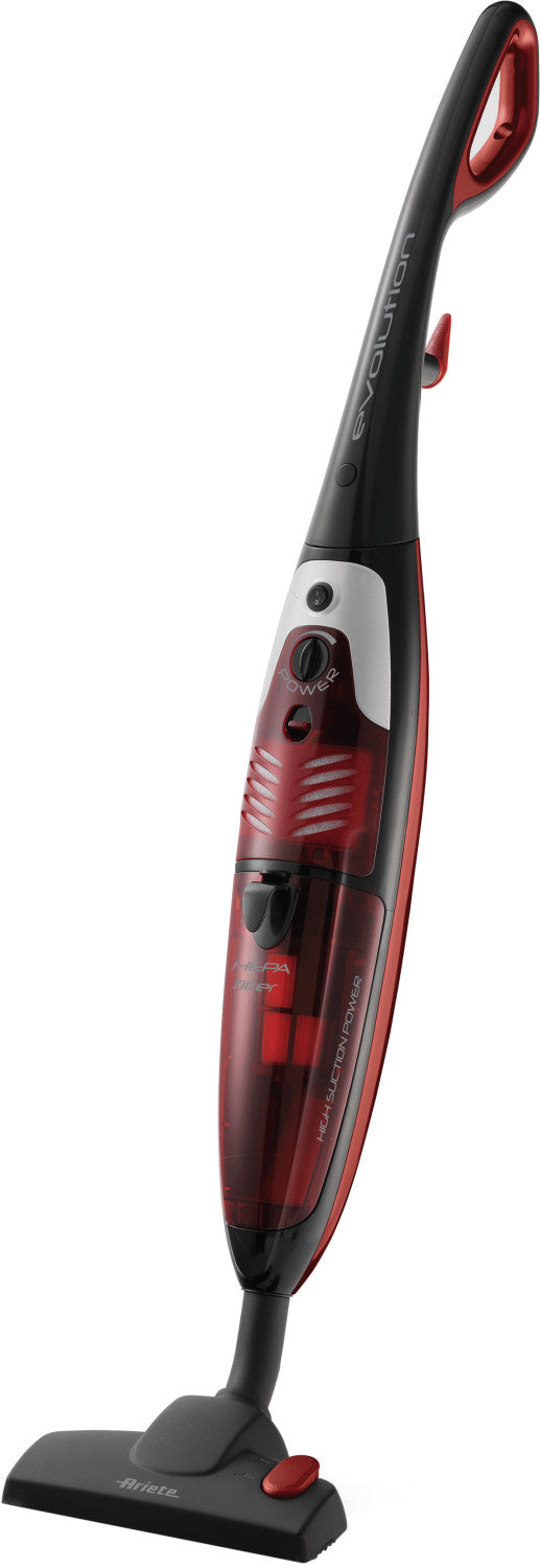 Ariete 2772 evolution - scopa elettrica senza sacco - motore ciclonico - 79 decibel - 600 watt - rosso e nero - ARI2772A