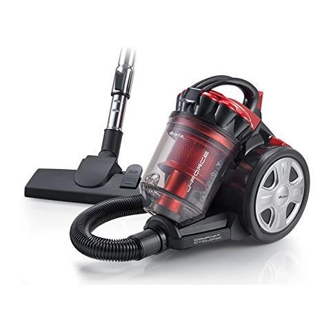 Ariete 2753 j-force - aspirapolvere senza sacco - tecnologia multiciclonica - tubo telescopico - filtro hepa - cavo 5 metri - 700 watt - rosso e nero - ARI2753