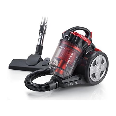 Ariete 2753 j-force - aspirapolvere senza sacco - tecnologia multiciclonica - tubo telescopico - filtro hepa - cavo 5 metri - 700 watt - rosso e nero - ARI2753