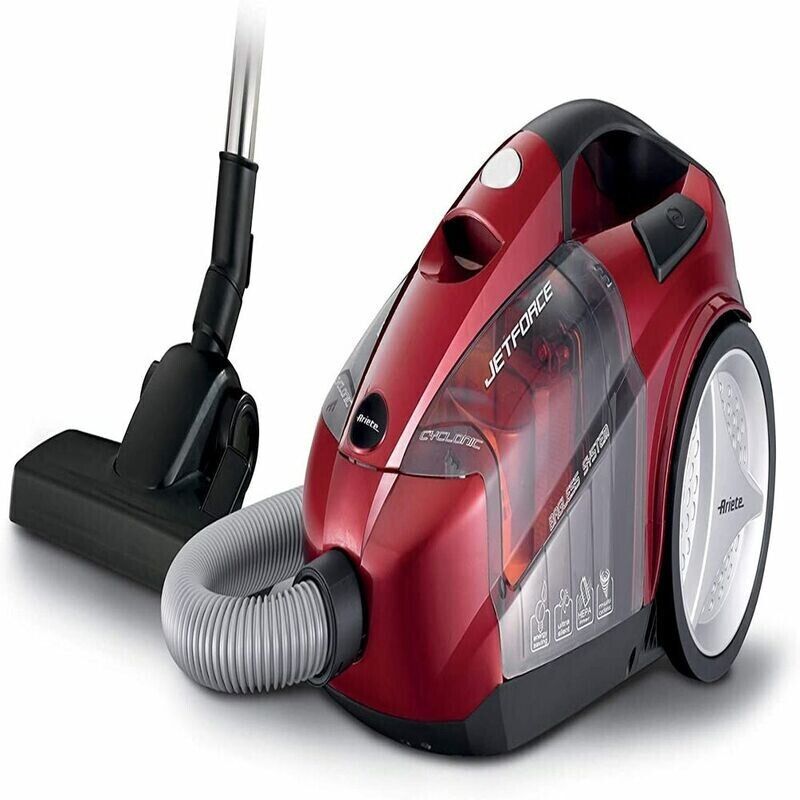 Ariete 2791 jet force - aspirapolvere ciclonico senza sacco - potente e silenzioso - kit accessori incluso - filtro hepa - 00P279150AR0