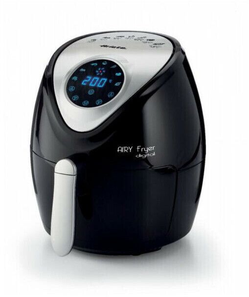 Ariete 4616 airy fryer digital - friggitrice ad aria - frigge senza grassi e olio - 7 programmi preimpostati - 1300 watt - 3,5 litri - nero - 00C461600AR0