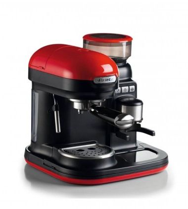 Ariete 1318 macchina da caffè con macinacaffè - 1 filtro - montalatte - 15 bar - 1080 watt - 0,8 litri - linea moderna - rosso - 00M131800AR0