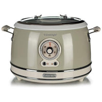 Ariete 2904 rice cooker - cuociriso elettrico con bowl in ceramica - sushi fatto in casa - multicooker - linea vintage - 3,5 l - 650 w - beige - 00C290403AR0