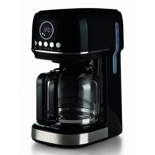 Ariete 1396 macchina da caffè con filtro moderna, caffè americano, capacità fino a 15 tazze, base riscaldante, display lcd, filtri estraibili e lavabili, nero - ARI1396/02